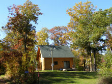 a cabin on Lake Camille