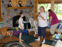 Shawnne with a microphone