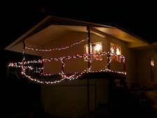 above the garage